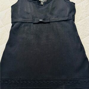 bebe Black Mini Dress with Bow Detail